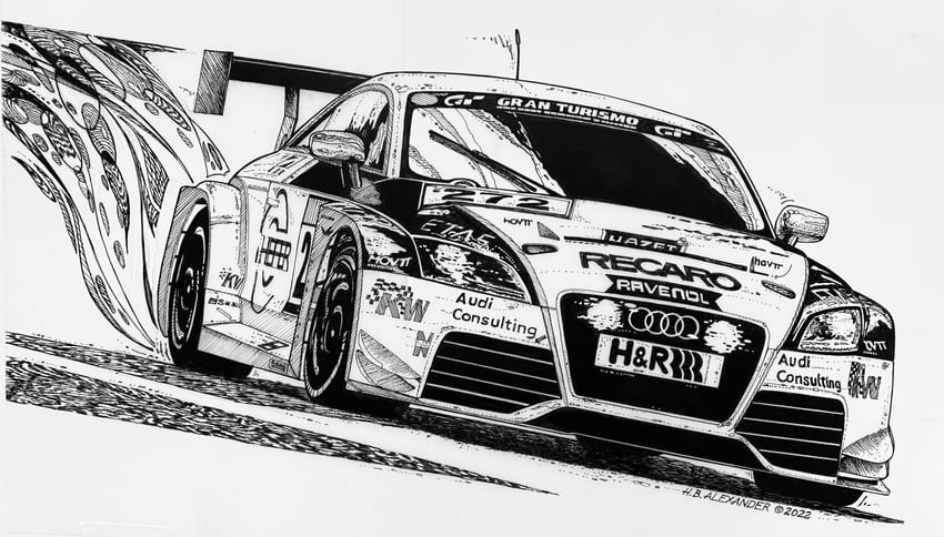 gran turismo and 1 more drawn by hugh_b._alexander