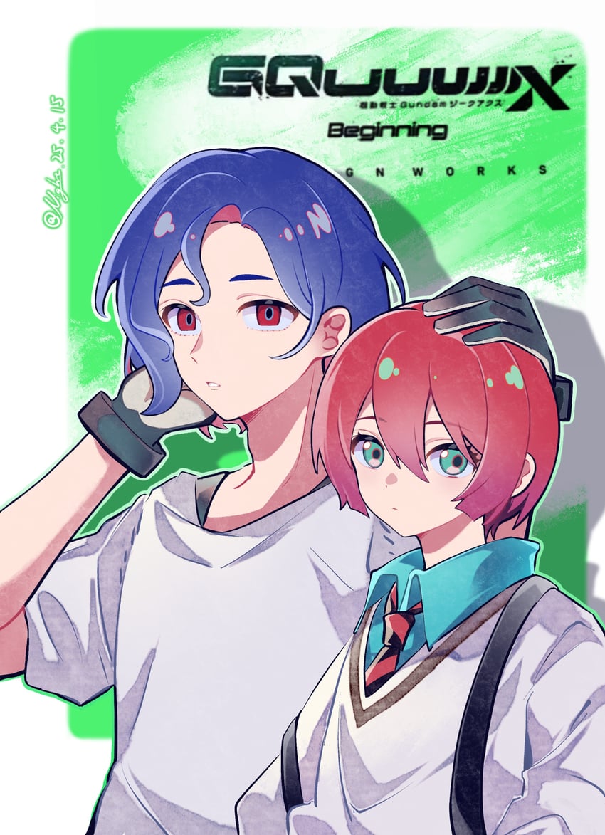 amate yuzuriha and shuji ito (gundam and 1 more) drawn by waner443