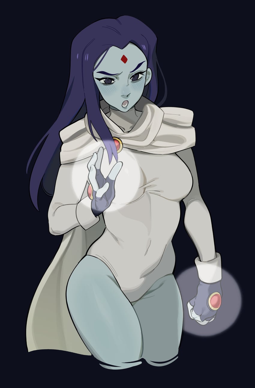 raven and white raven (dc comics and 1 more) drawn by porqueloin
