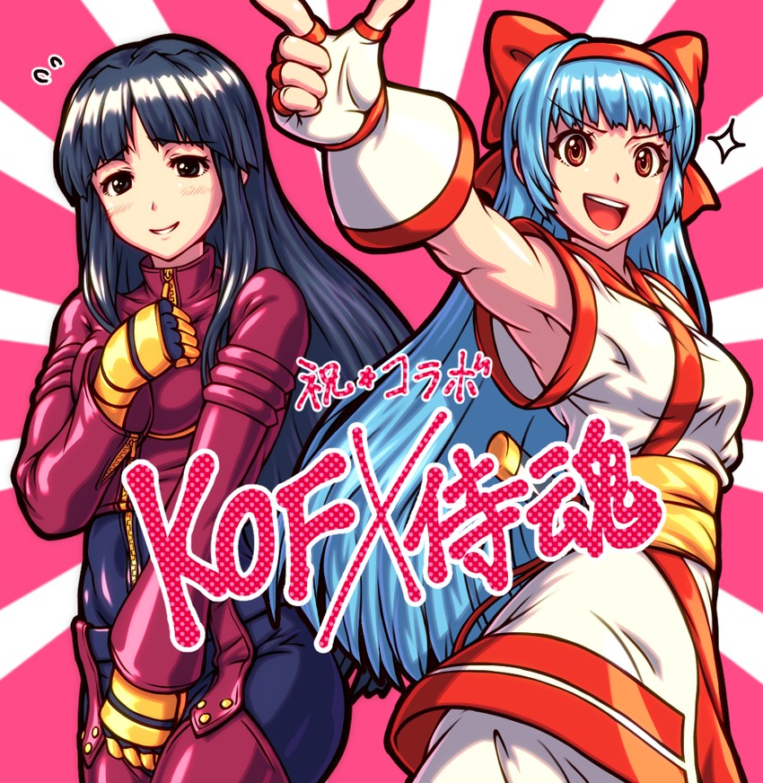 kula diamond and nakoruru (the king of fighters and 2 more) drawn by kuroshio_(zung-man)