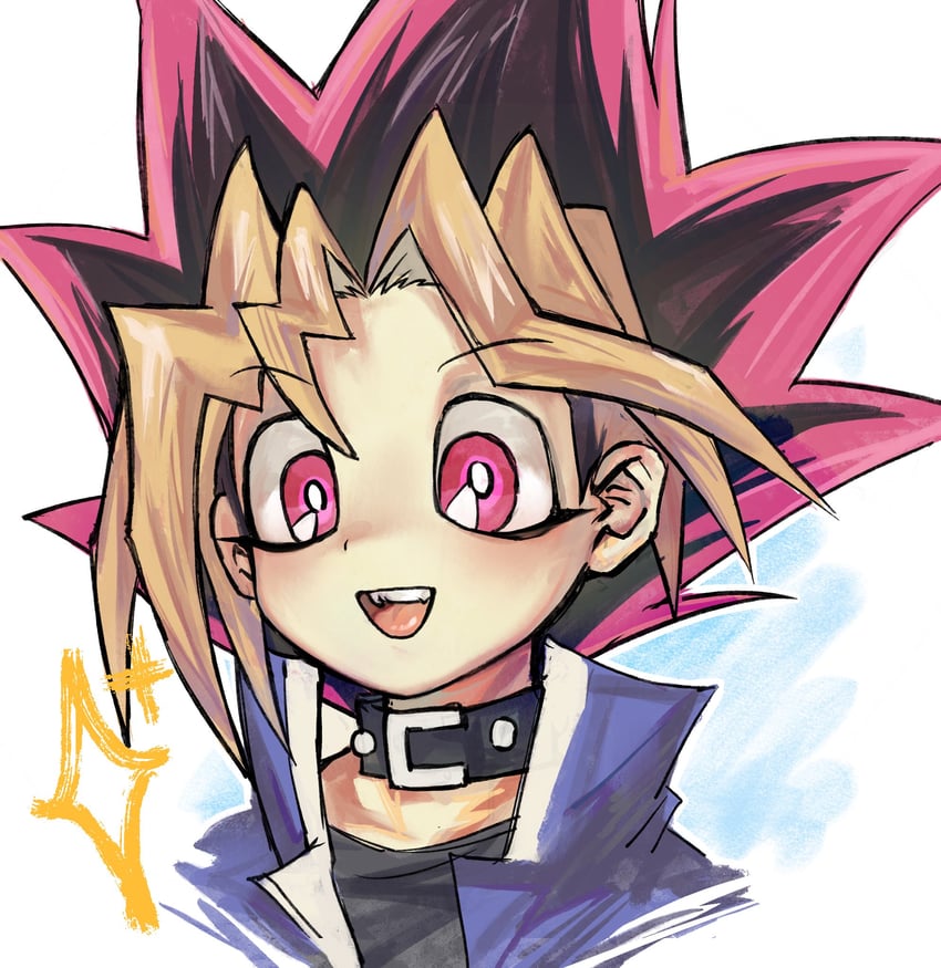 muto yugi (yu-gi-oh! and 1 more) drawn by goushen0309