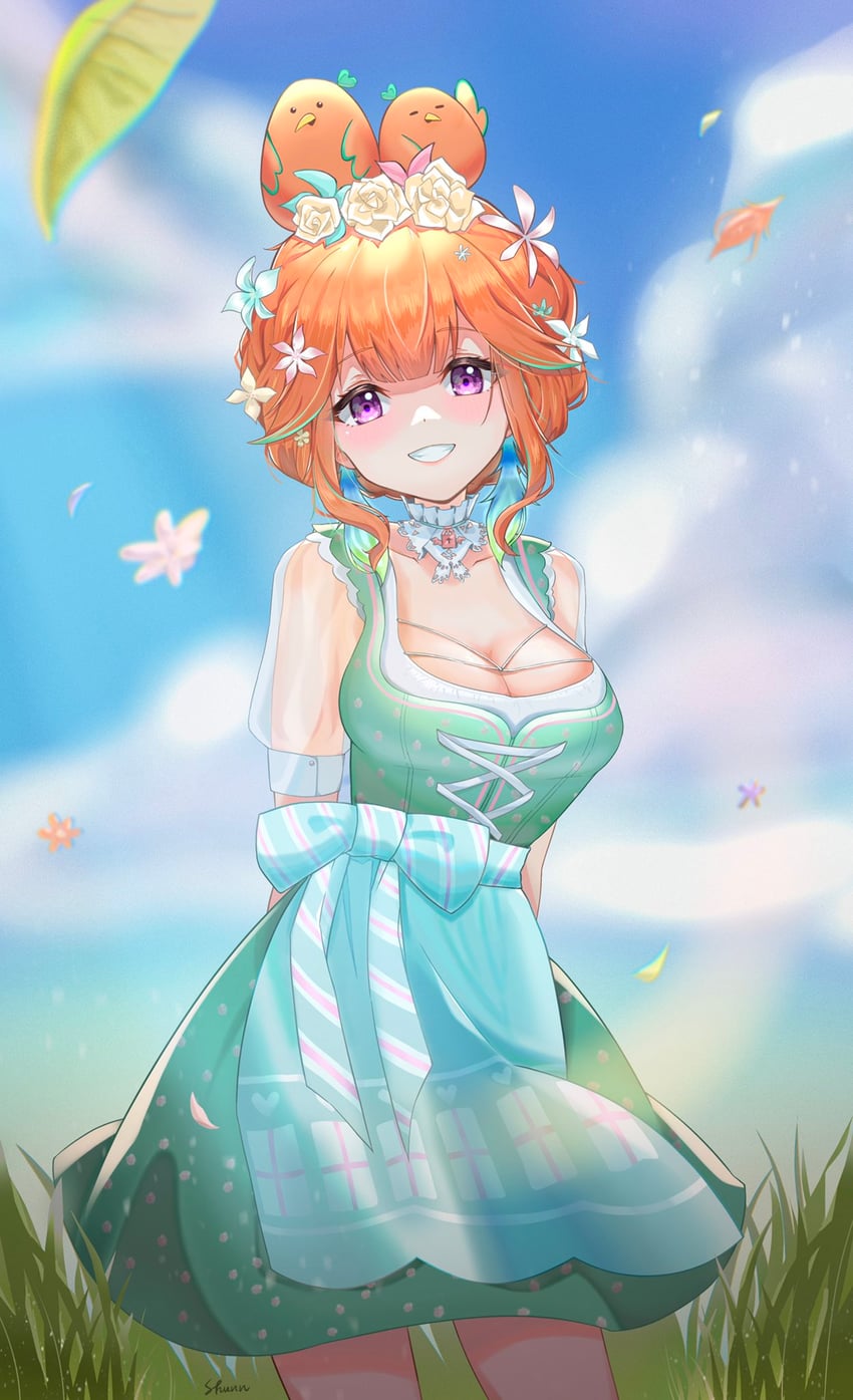 takanashi kiara and kotori (hololive and 1 more) drawn by shunnukiki