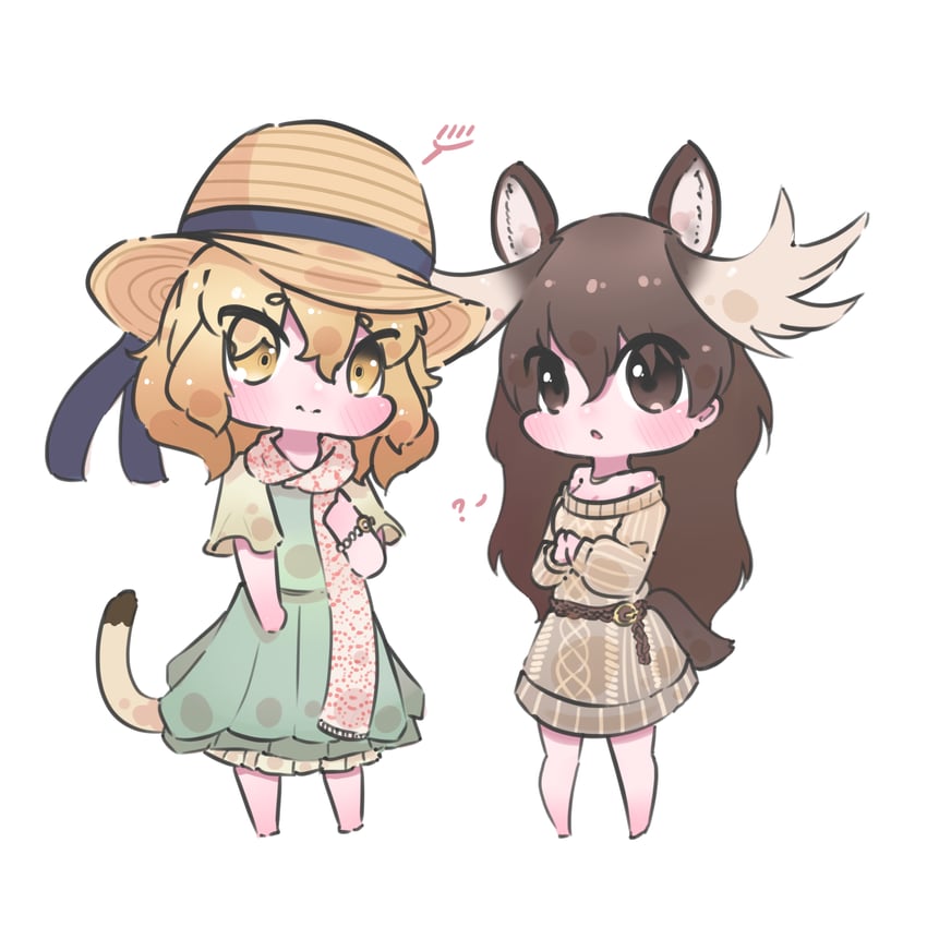 lion and moose (kemono friends) drawn by chai_chai_huishi