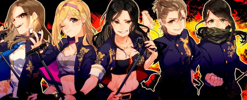 mukai takumi, kimura natsuki, fujimoto rina, matsunaga ryo, and yamato aki (idolmaster and 2 more)