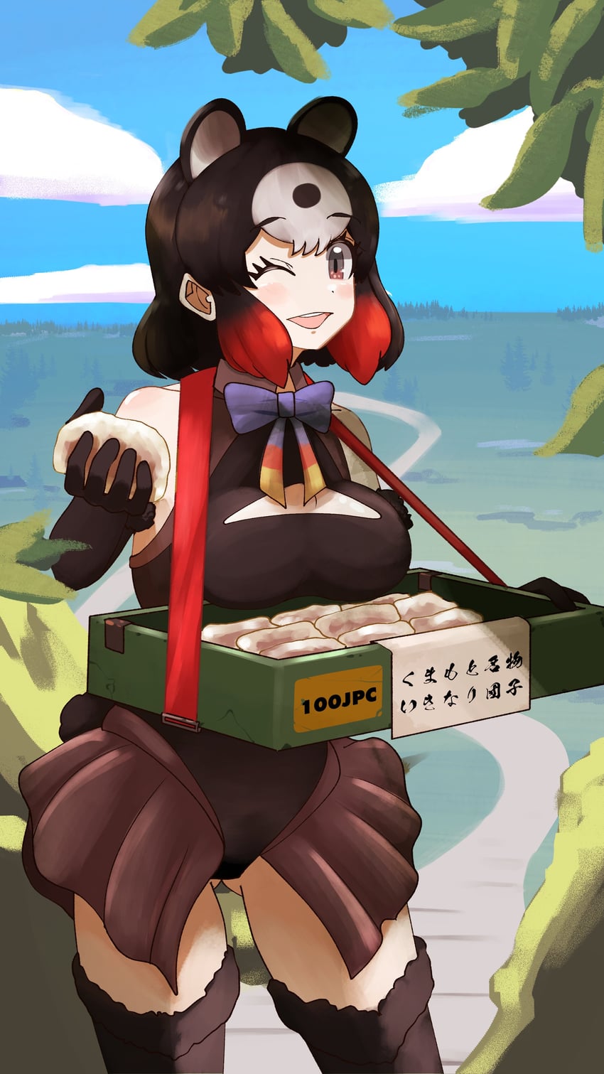 higumamon (kemono friends and 1 more) drawn by ookii_yama