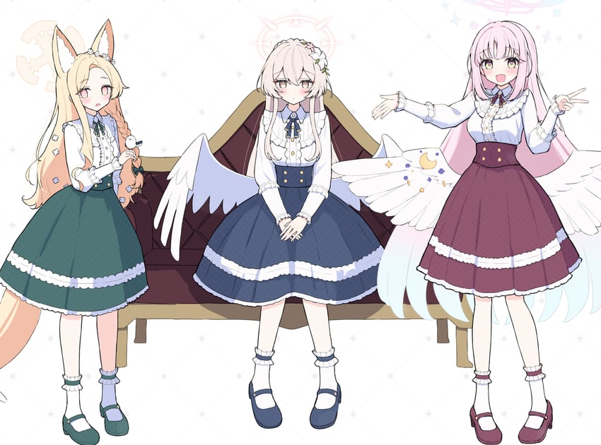 mika, seia, and nagisa (blue archive) drawn by sateto_(user_knrf2332)