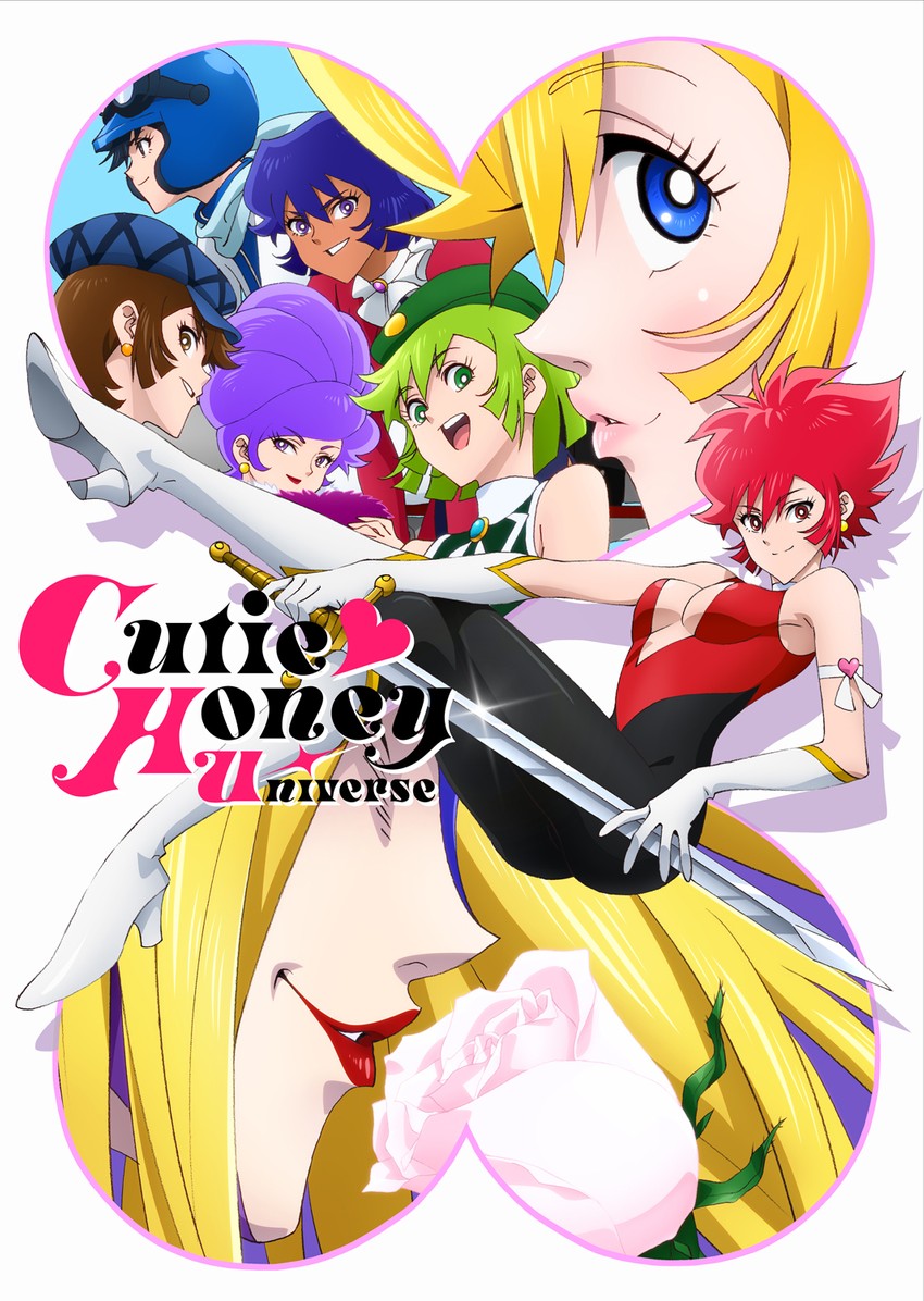 cutie honey, kisaragi honey, idol honey, sister jill, hurricane honey, and 3 more (cutie honey and 1 more)