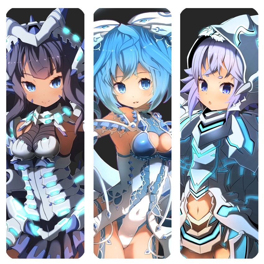 deep-eyes white dragon, blue-eyes chaos max dragon, and neo blue-eyes ultimate dragon (yu-gi-oh! and 2 more) drawn by garoudo_(kadouhan'i)