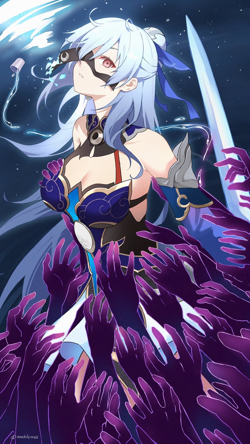 jingliu (honkai and 1 more) drawn by mush_(mushlicious)