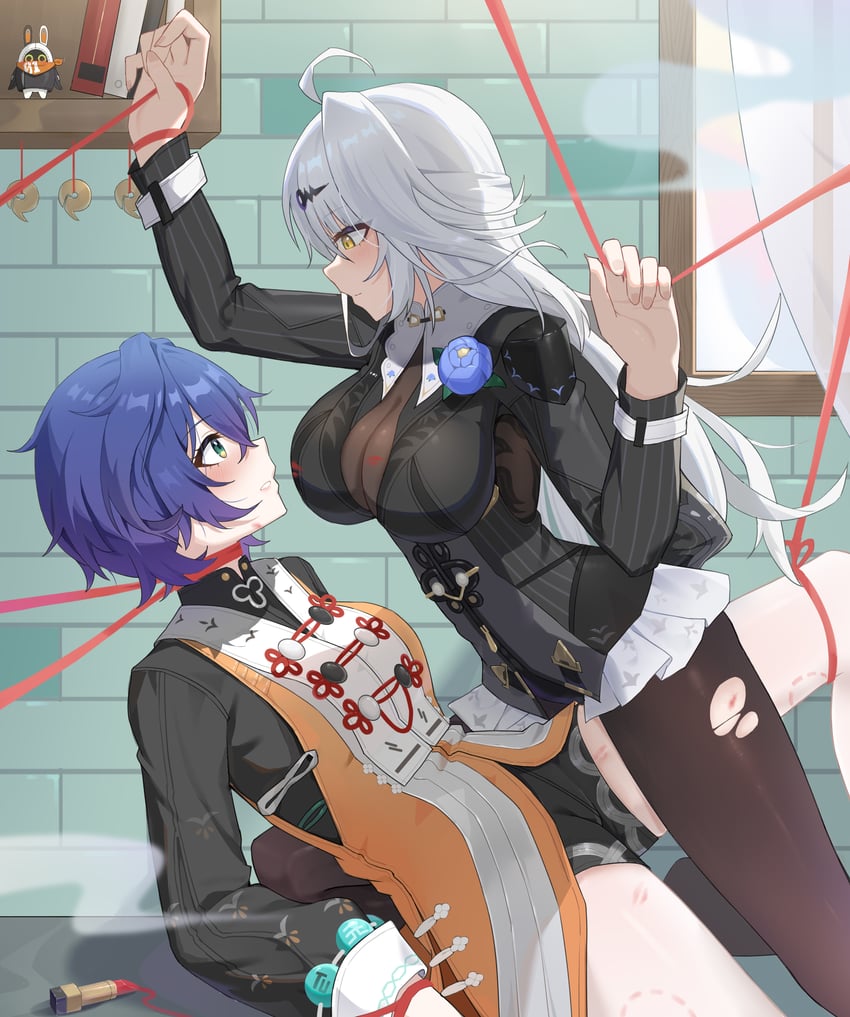 yixuan and belle (zenless zone zero) drawn by w-baiye