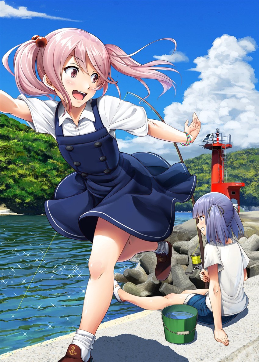 sazanami, ooshio, ooshio kai ni, and sazanami kai (kantai collection) drawn by ichikawa_feesu
