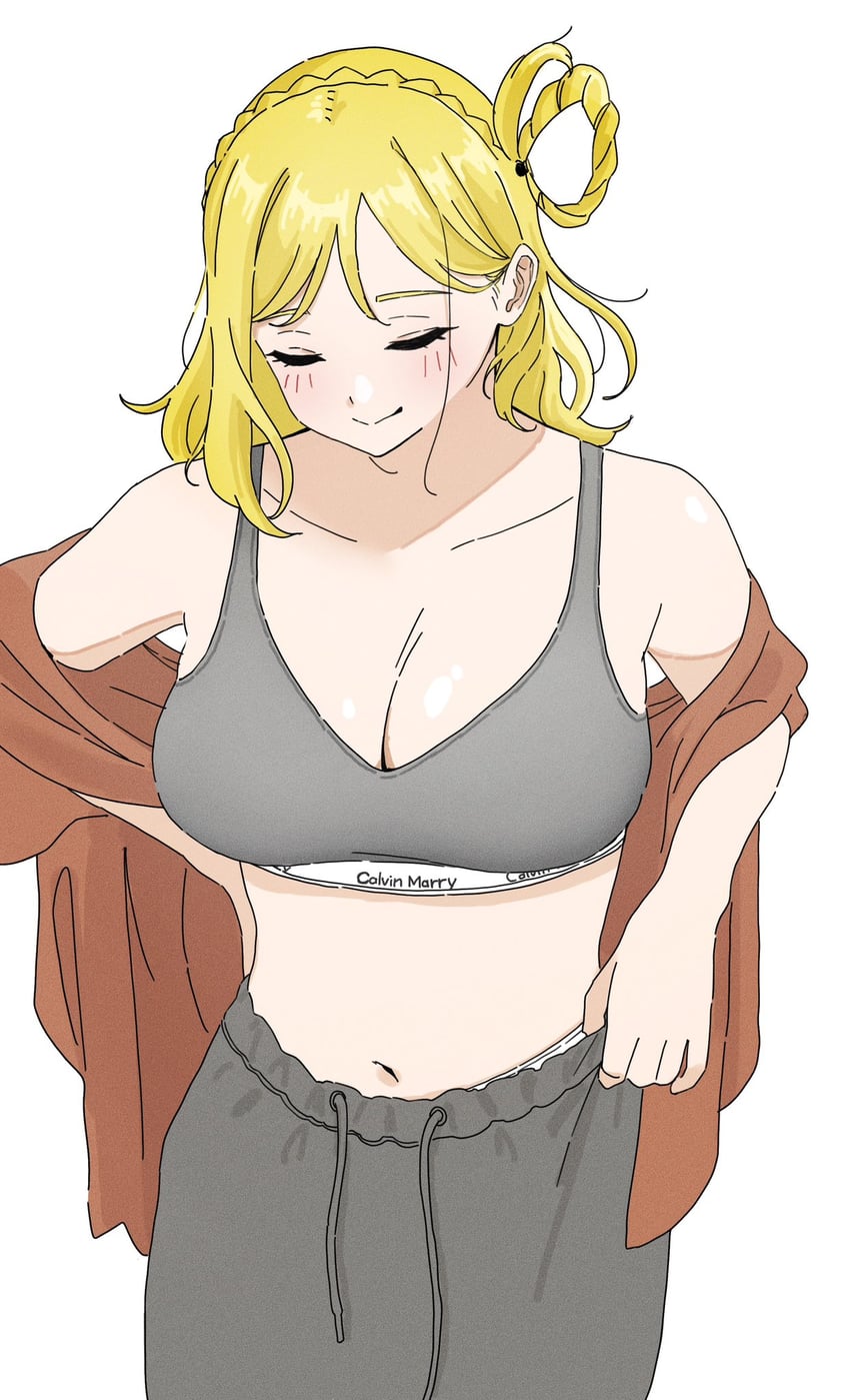 ohara mari (love live! and 1 more) drawn by dunchy
