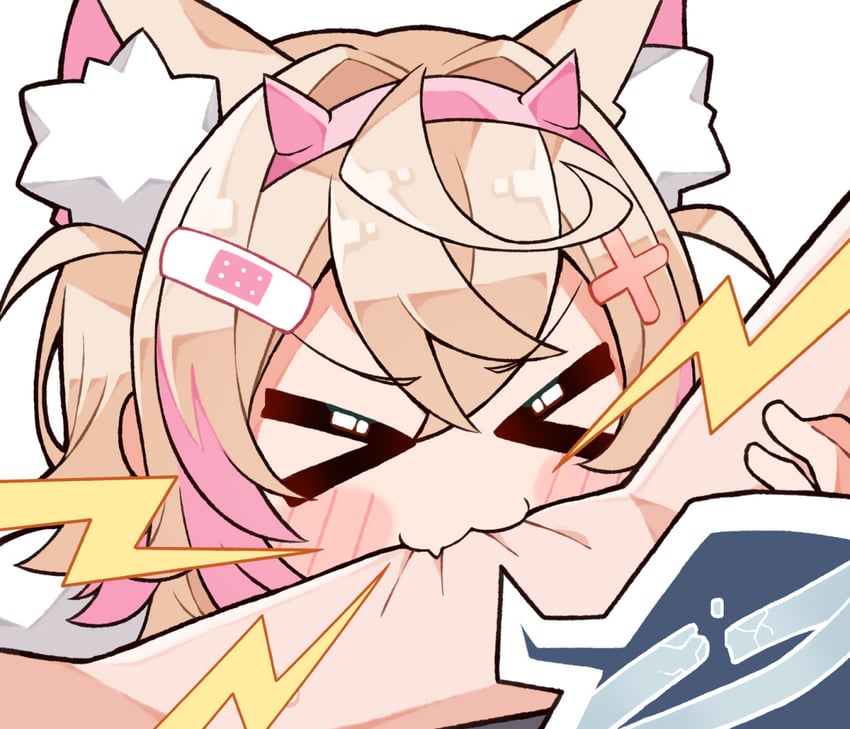mococo abyssgard (hololive and 1 more) drawn by kukie-nyan