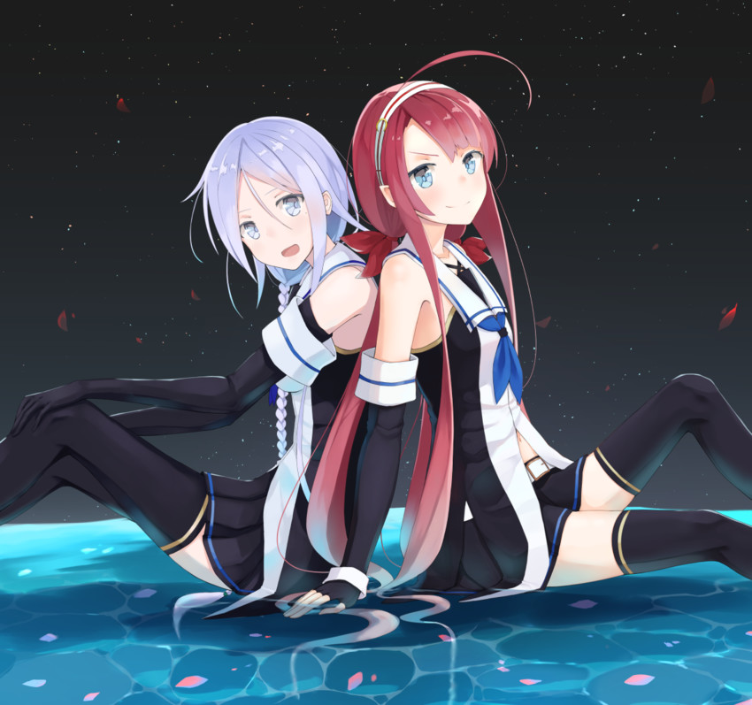 kawakaze and umikaze (kantai collection) drawn by shikuro_(iorimiyakiyo)