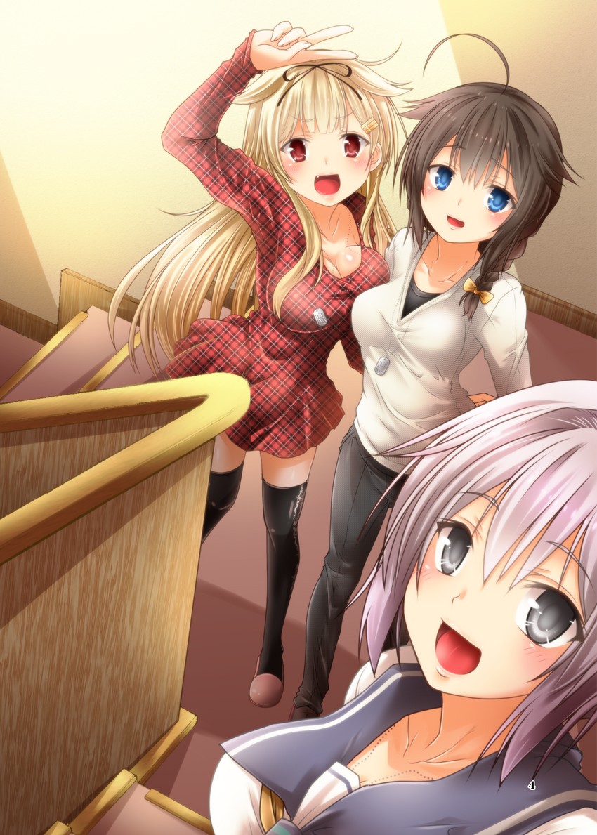 shigure, yuudachi, shigure kai ni, yuudachi kai ni, and aoba (kantai collection) drawn by yua_(checkmate)