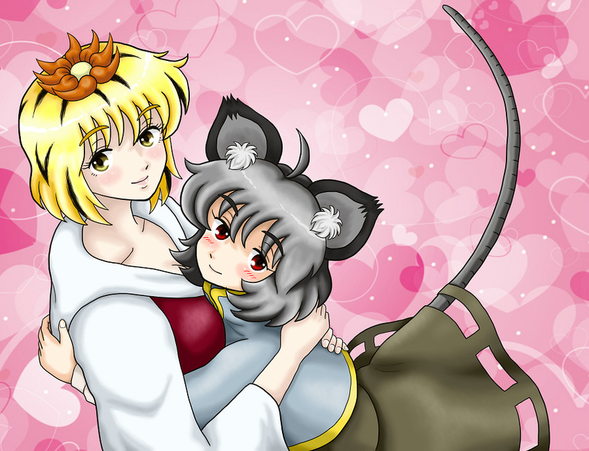 nazrin and toramaru shou (touhou) drawn by xiaolong_(touhoufuhai)