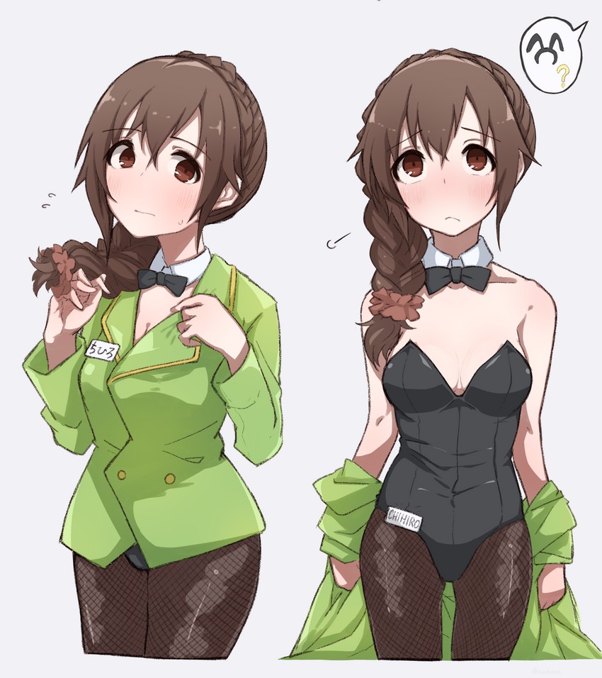 senkawa chihiro (idolmaster and 1 more) drawn by woshinon