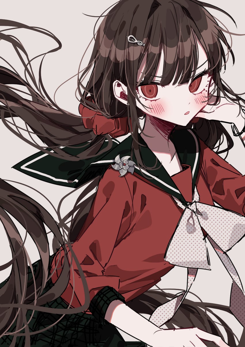 harukawa maki (danganronpa and 1 more) drawn by patzzi