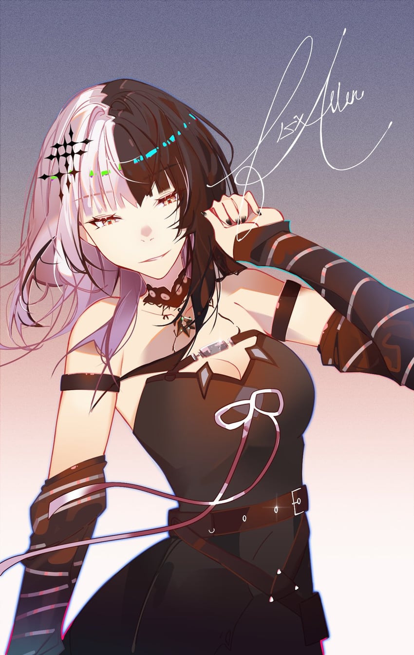 shiori novella (hololive and 1 more) drawn by f15xallen