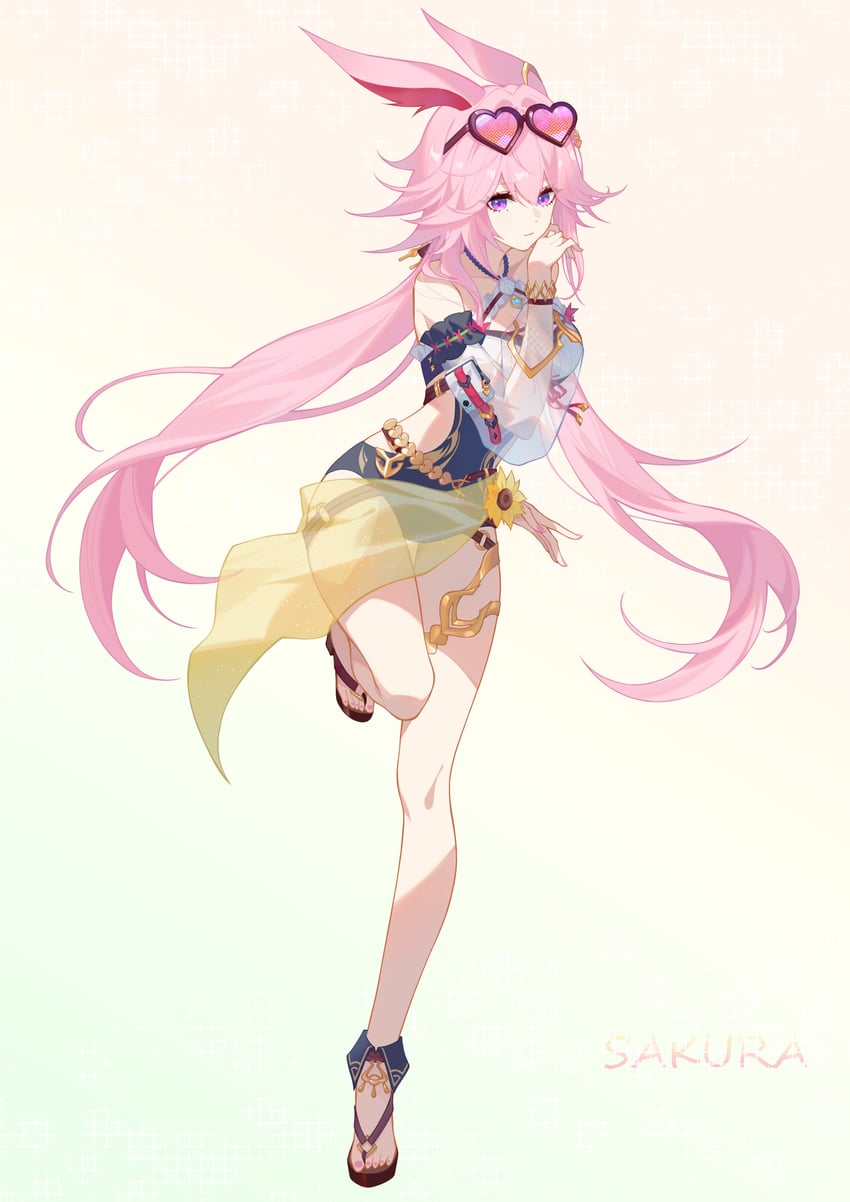 yae sakura (honkai and 1 more) drawn by yuking-