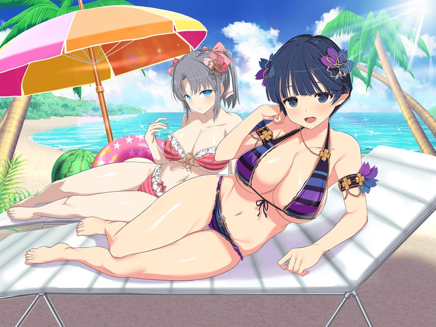yumi and yozakura (senran kagura and 2 more) drawn by yaegashi_nan