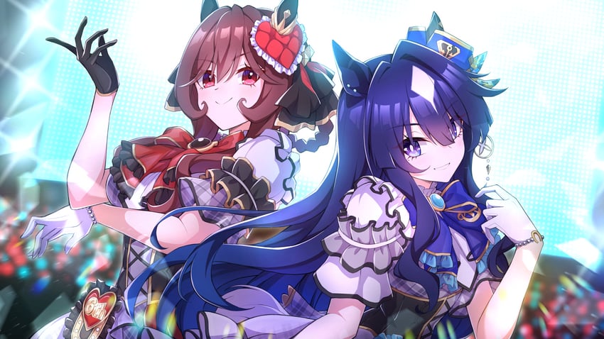 gentildonna and verxina (umamusume) drawn by ruisuke