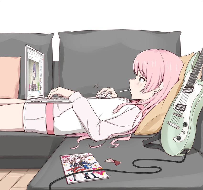 gotoh hitori, chihaya anon, nagasaki soyo, yuutenji nyamu, toyama kasumi, and 1 more (bang dream! and 2 more) drawn by anglediana