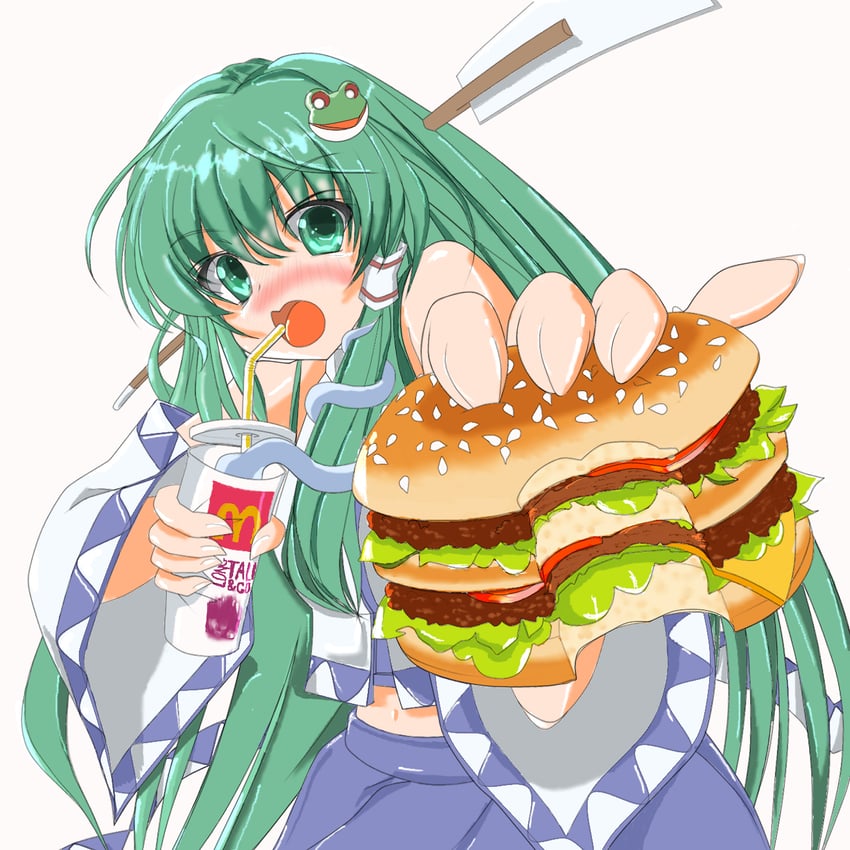 kochiya sanae (touhou and 1 more) drawn by k_huga