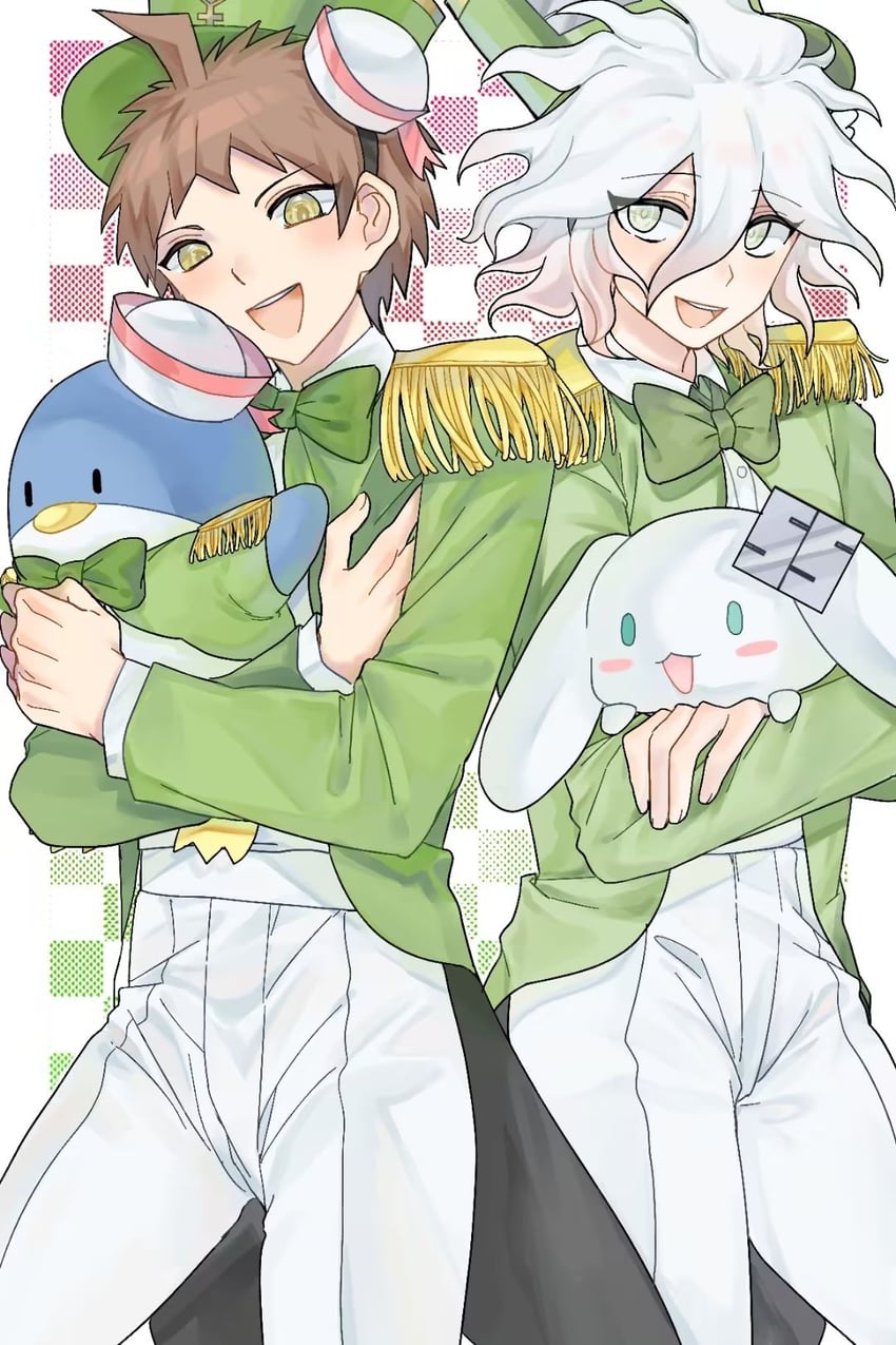 komaeda nagito and hinata hajime (danganronpa and 2 more) drawn by xia_jiang_(xia27151918)