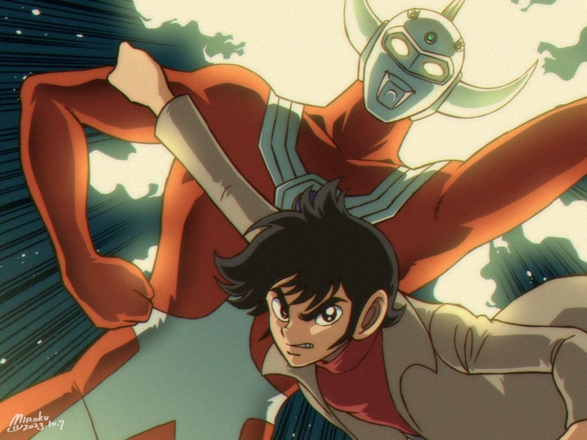 ultraman tarou and higashi koutarou (ultra series and 1 more) drawn by miroku_(miroku_t)