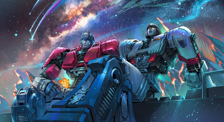 d-16 and orion pax (transformers and 1 more) drawn by seafood_pie
