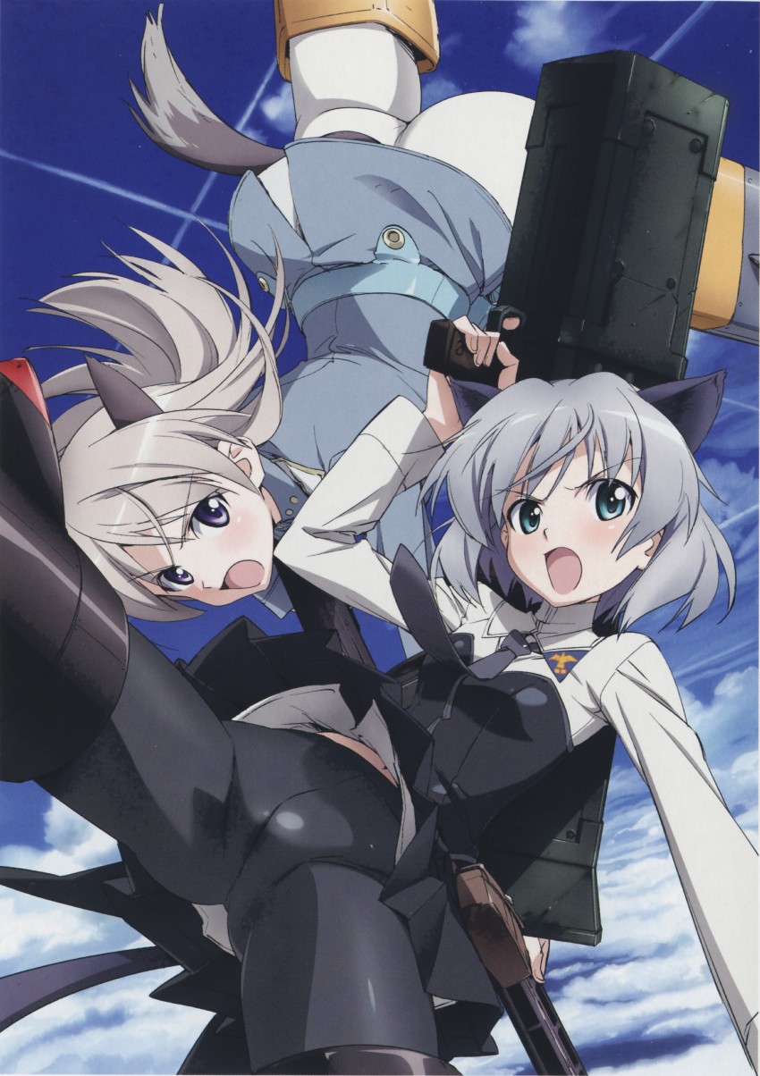 sanya v. litvyak and eila ilmatar juutilainen (world witches series and 1 more) drawn by takamura_kazuhiro