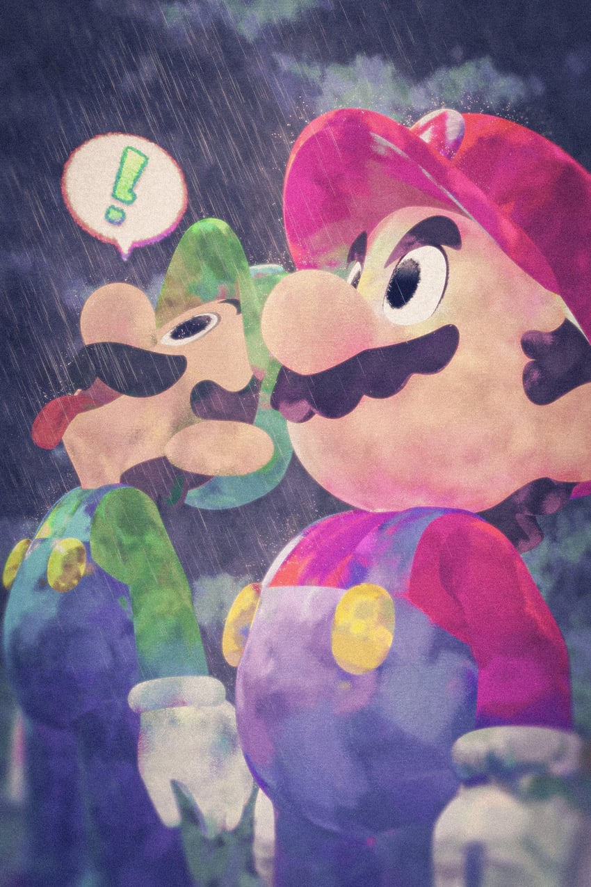 mario and luigi (mario and 2 more) drawn by mario0ooo0ooo0o
