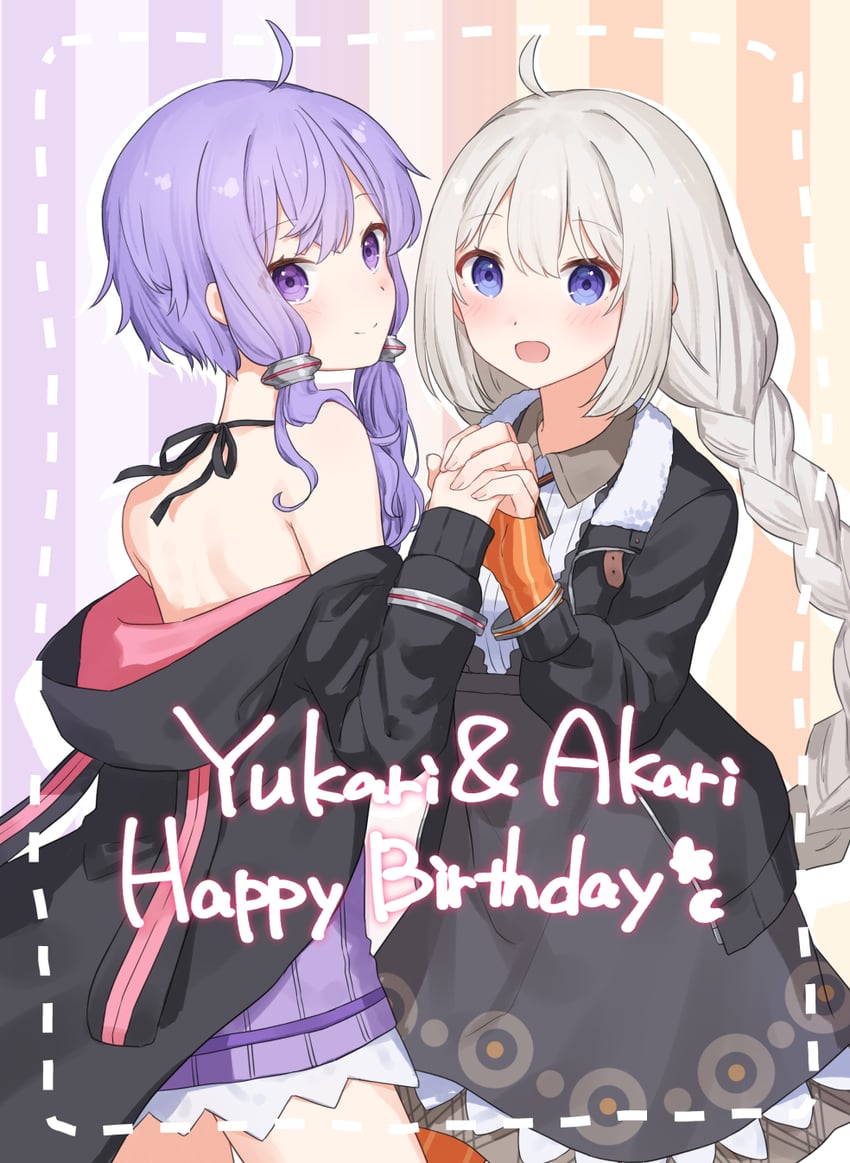 yuzuki yukari and kizuna akari (vocaloid and 1 more) drawn by kirima_(zs_at_)