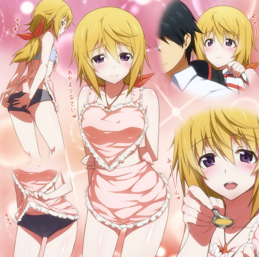 charlotte dunois and orimura ichika (infinite stratos) drawn by kanna_asuke
