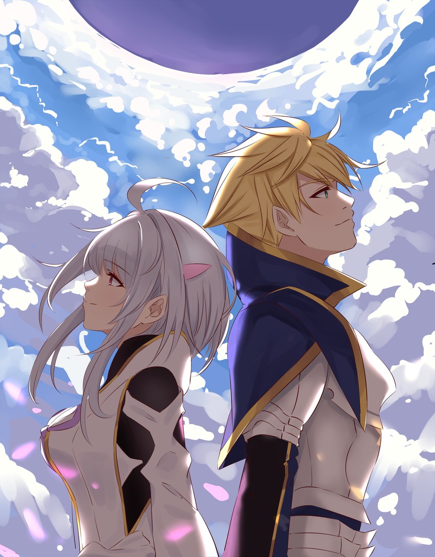 merlin and arthur pendragon (fate and 2 more) drawn by miya_star_saa