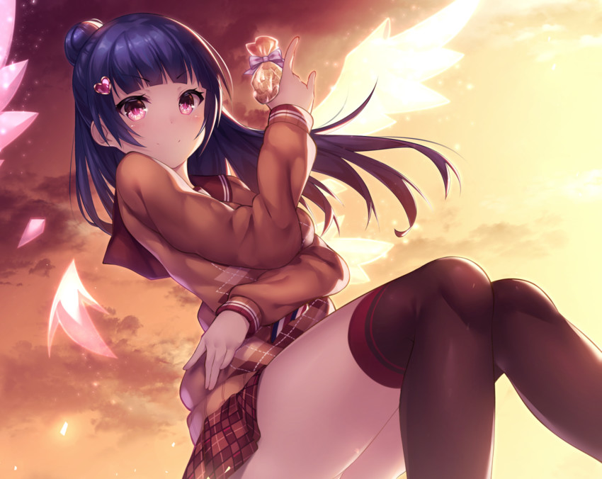 tsushima yoshiko (love live! and 2 more) drawn by kyouou_ena