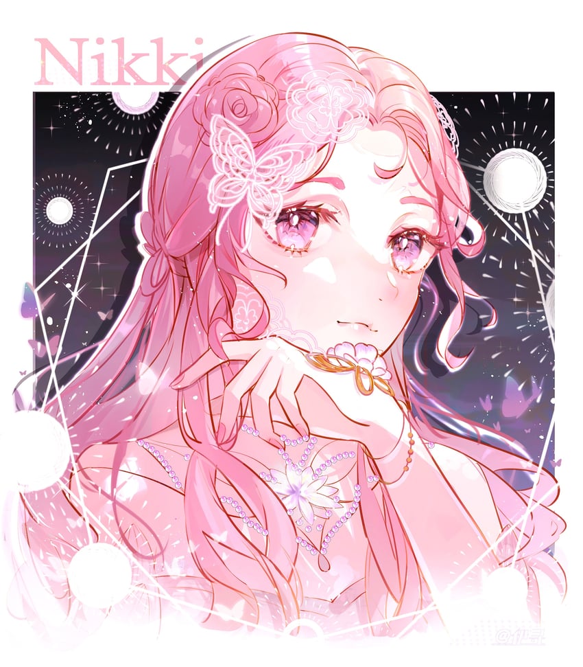 nikki and lightweaving kiss (nikki and 1 more) drawn by chazui_ranyi