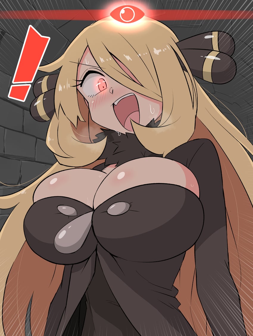 cynthia (pokemon and 2 more) drawn by kurachi_mizuki