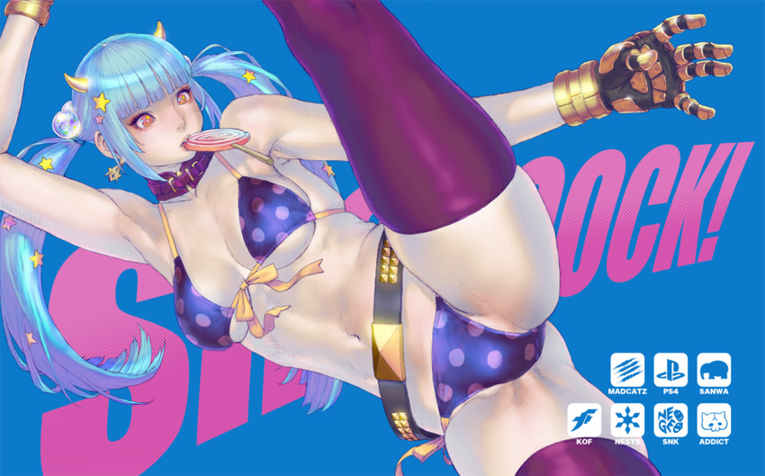 kula diamond (the king of fighters) drawn by daichan_mona
