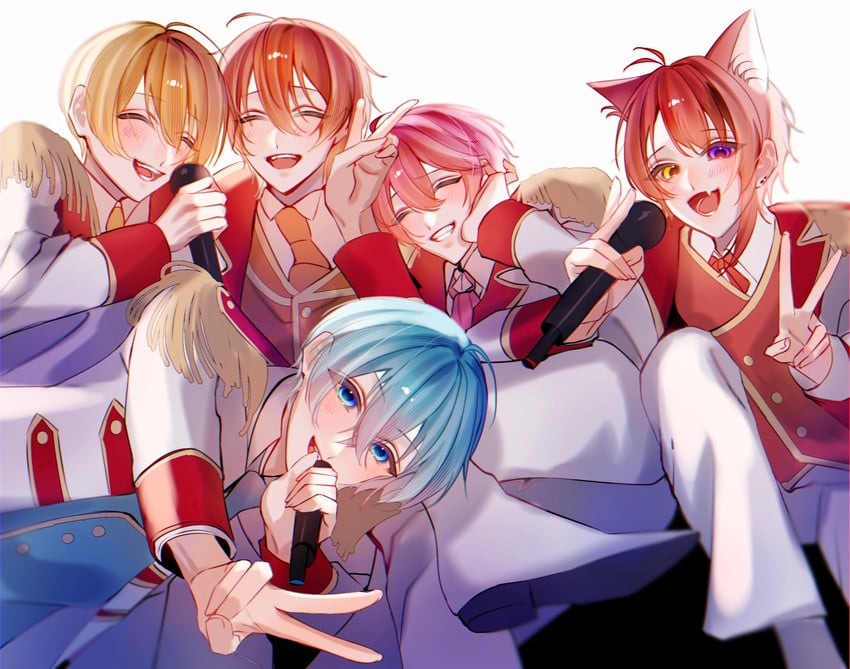 rinu, satomi, root, colon, jel, and 1 more (strawberry prince) drawn by bimigohan16
