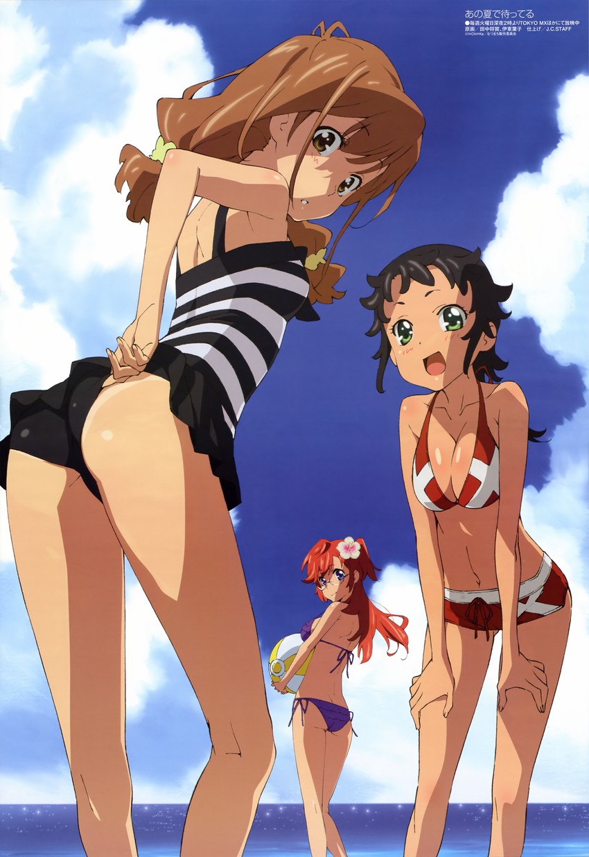 takatsuki ichika, kinoshita kaori, and arisawa chiharu (megami magazine and 1 more) drawn by itou_youko and tanaka_masayoshi