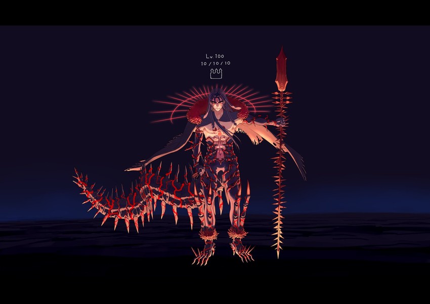 cu chulainn and cu chulainn alter (fate and 1 more) drawn by ooba