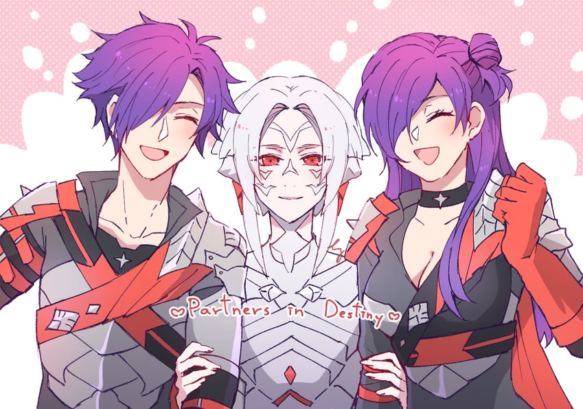 female shez, male shez, and arval (fire emblem and 3 more) drawn by fkms_szrr