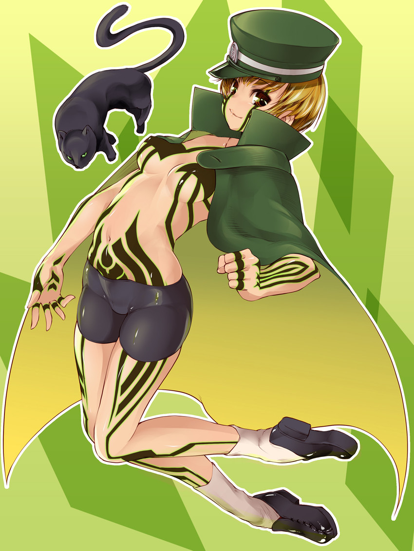 satonaka chie, demi-fiend, kuzunoha raidou, and gouto (persona and 5 more) drawn by thomasz