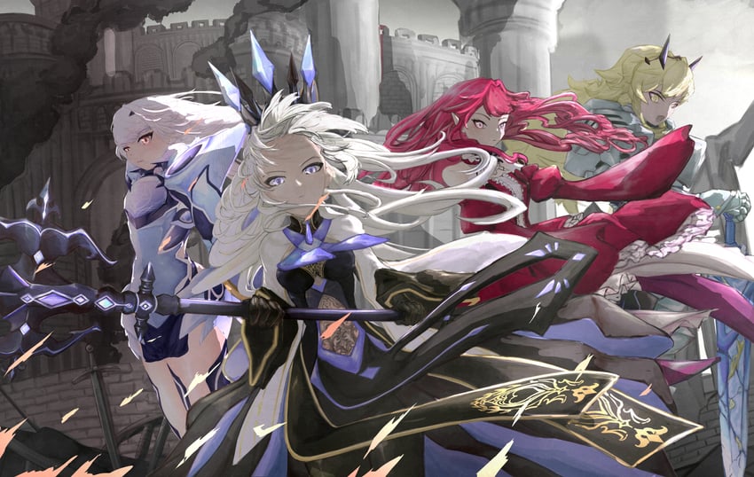 baobhan sith, morgan le fay, melusine, and barghest (fate and 1 more) drawn by kot38510459