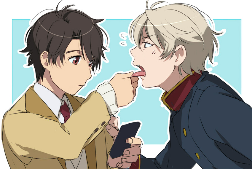 slaine troyard and kaizuka inaho (aldnoah.zero) drawn by logi_bunbukucha