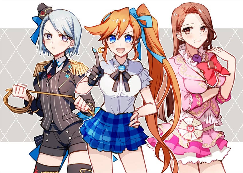 franziska von karma, athena cykes, minami mirei, and mia fey (pretty series and 2 more) drawn by sano_(merrymerry)