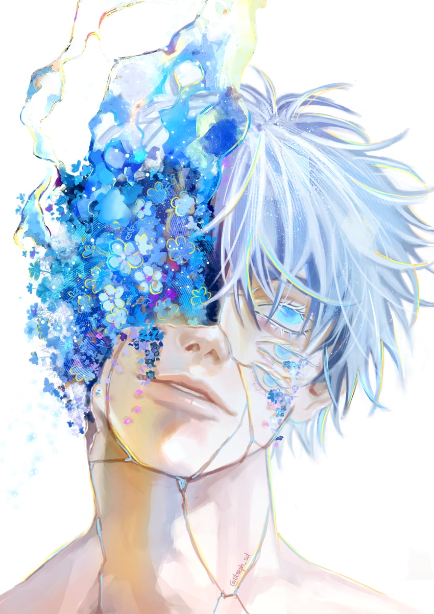 gojou satoru (jujutsu kaisen and 1 more) drawn by steeph_sd