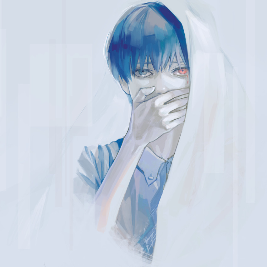 kaneki ken (tokyo ghoul) drawn by kyuuba_melo